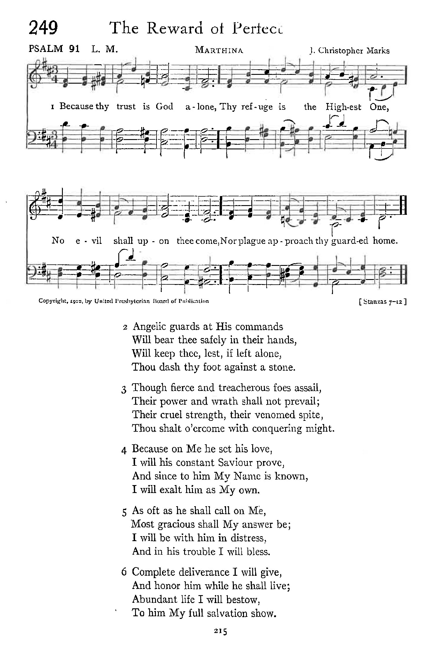 Psalm 91 - The Reward of Perfect