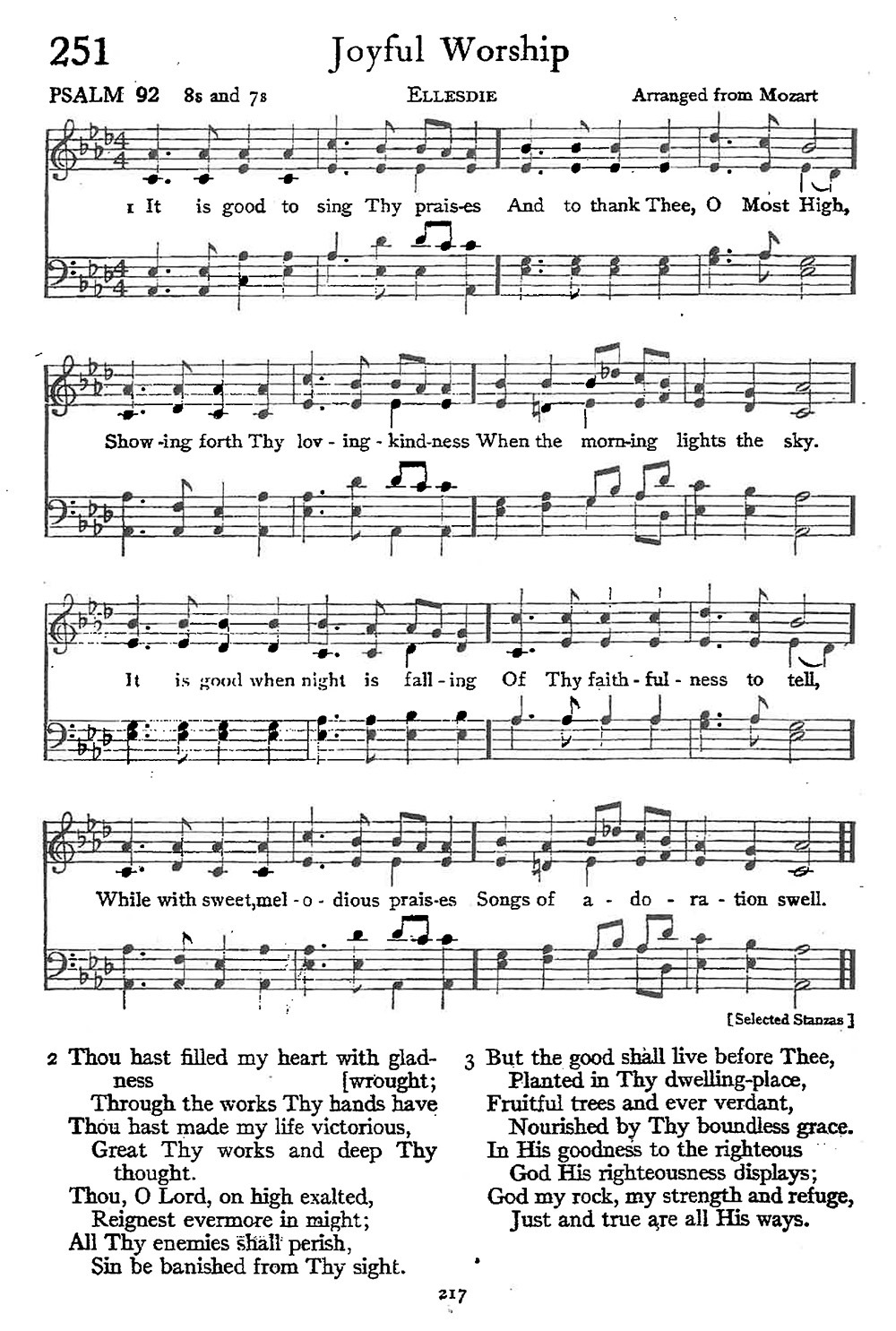Psalm 92 - Joyful Worship