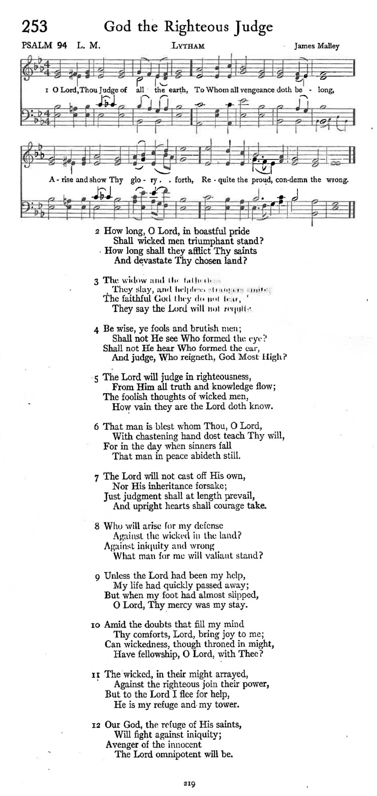 Psalm 94 - God the Righteous Judge
