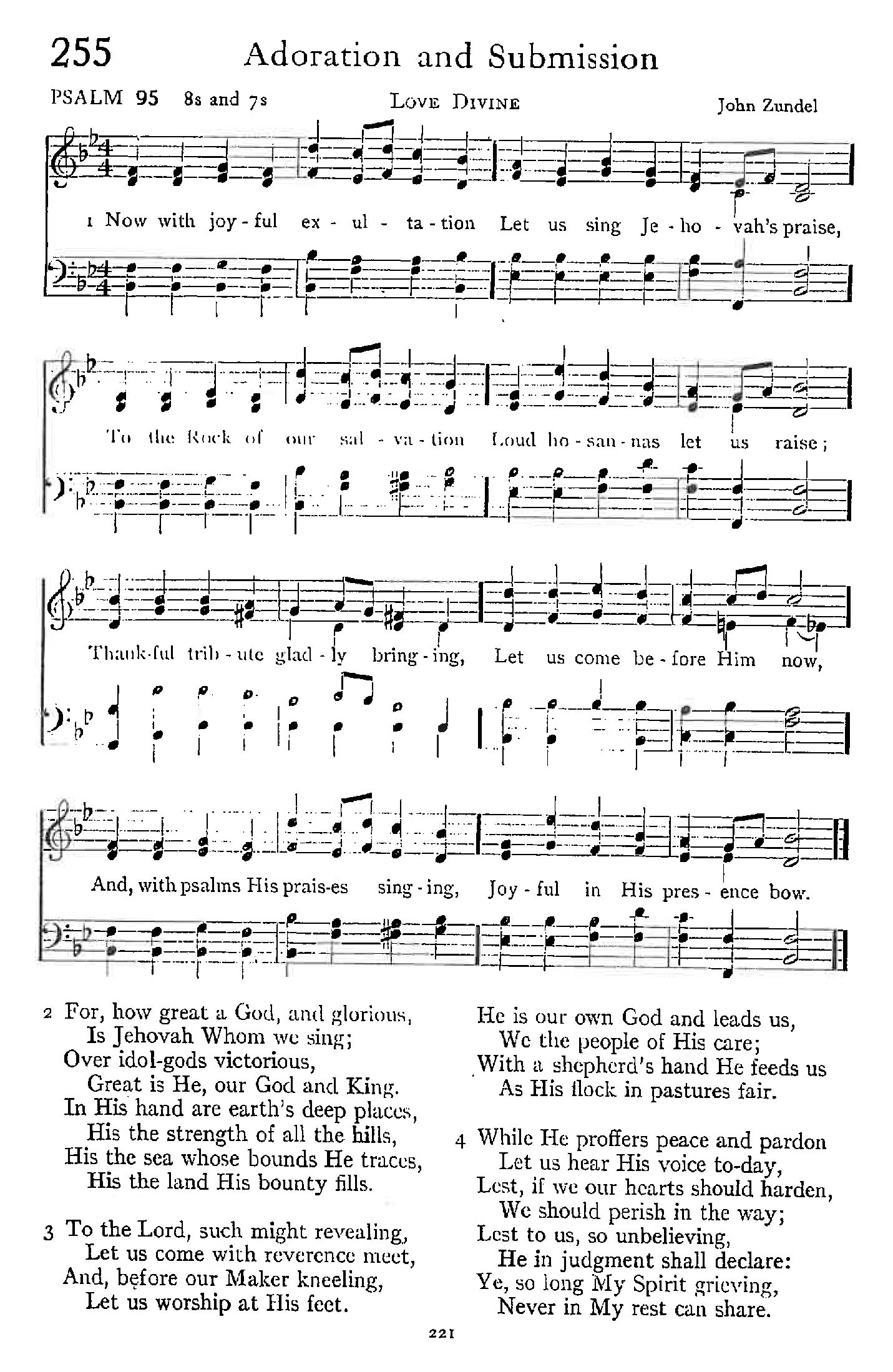 Psalm 95 - Adoration and Submission