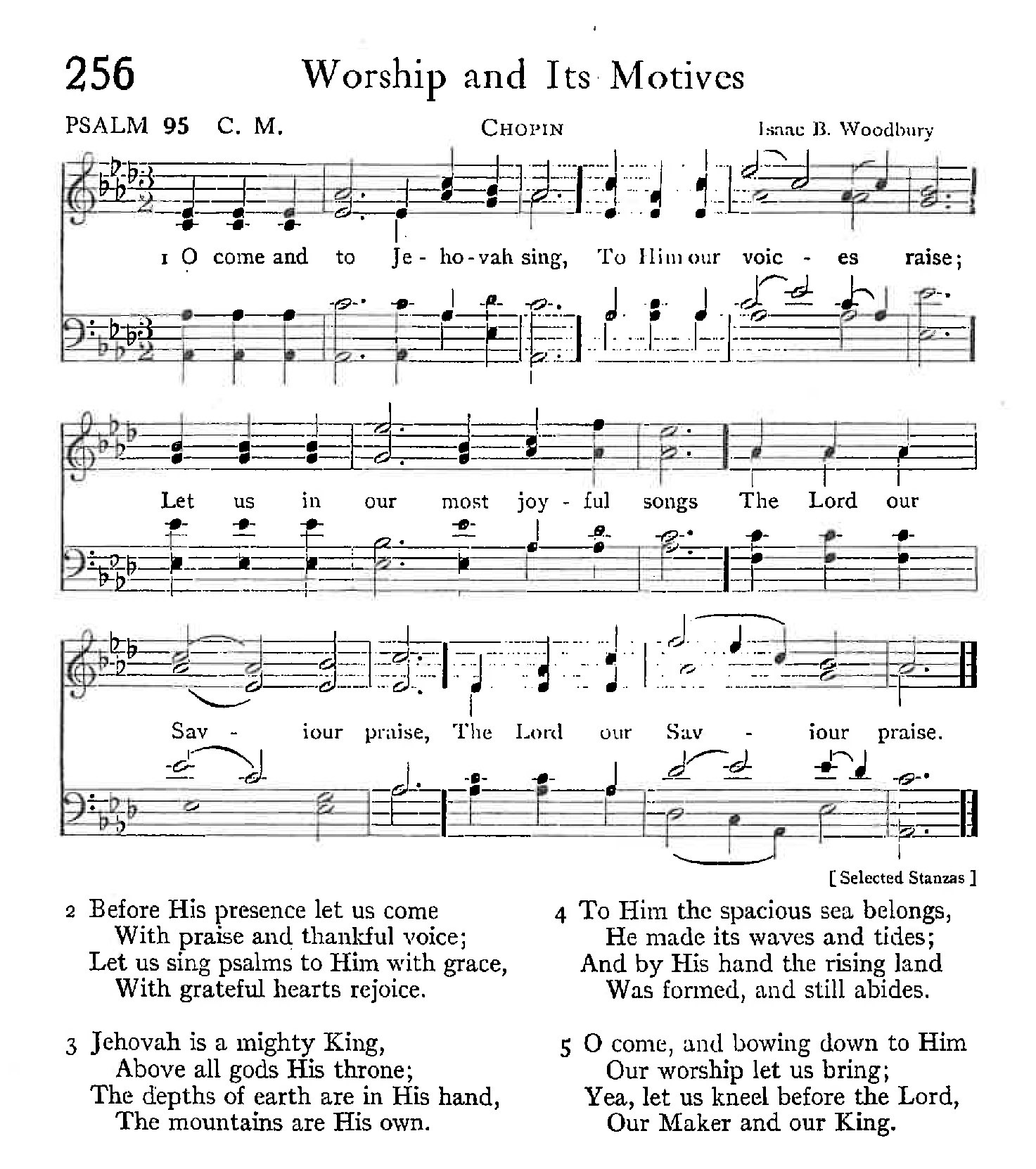 Psalm 95 - Worship and Its Motives