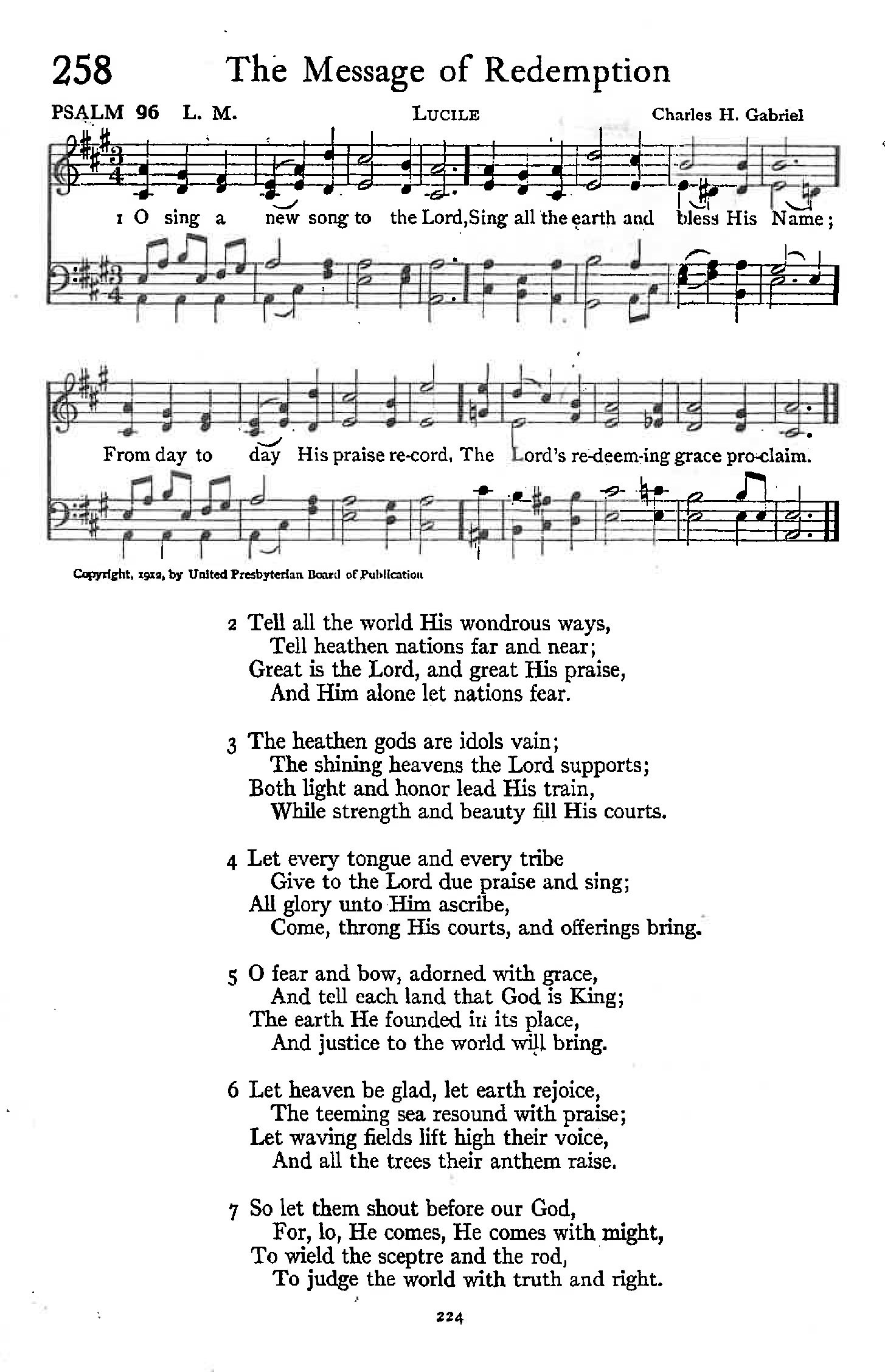 Psalm 96 - The Message of Redemption