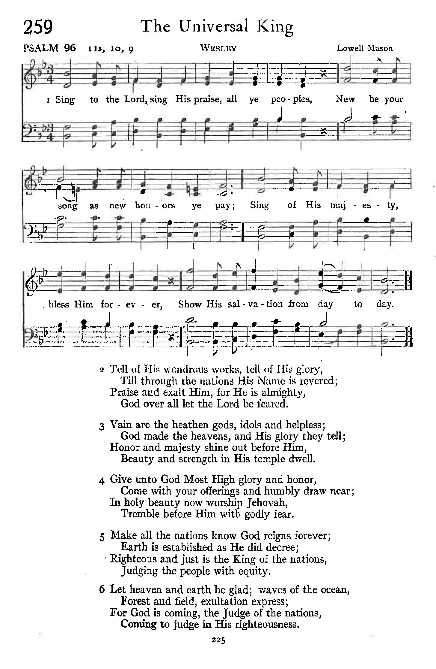 Psalm 96 - The Universal King