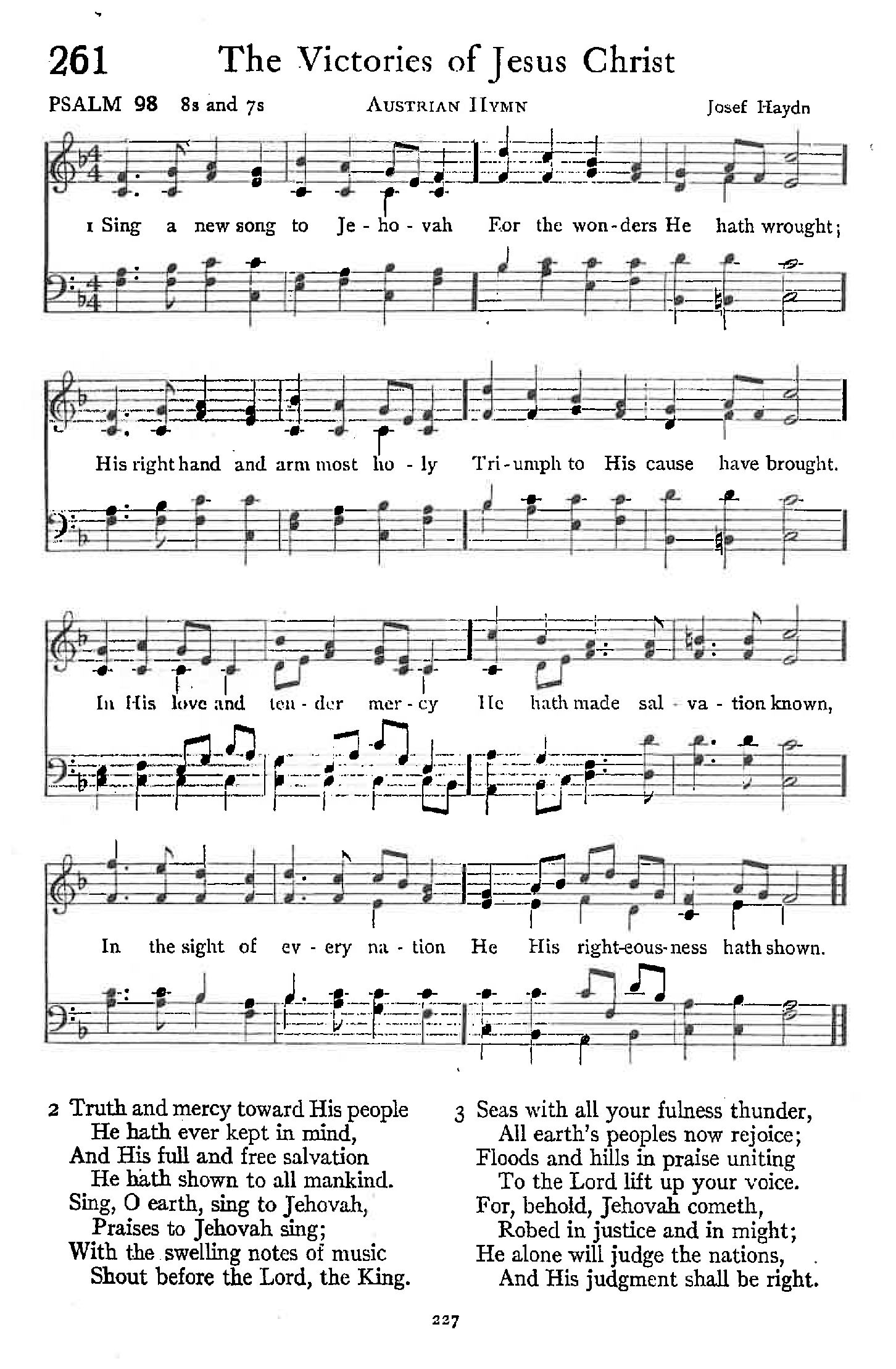 Psalm 98 - The Victories of Jesus Christ