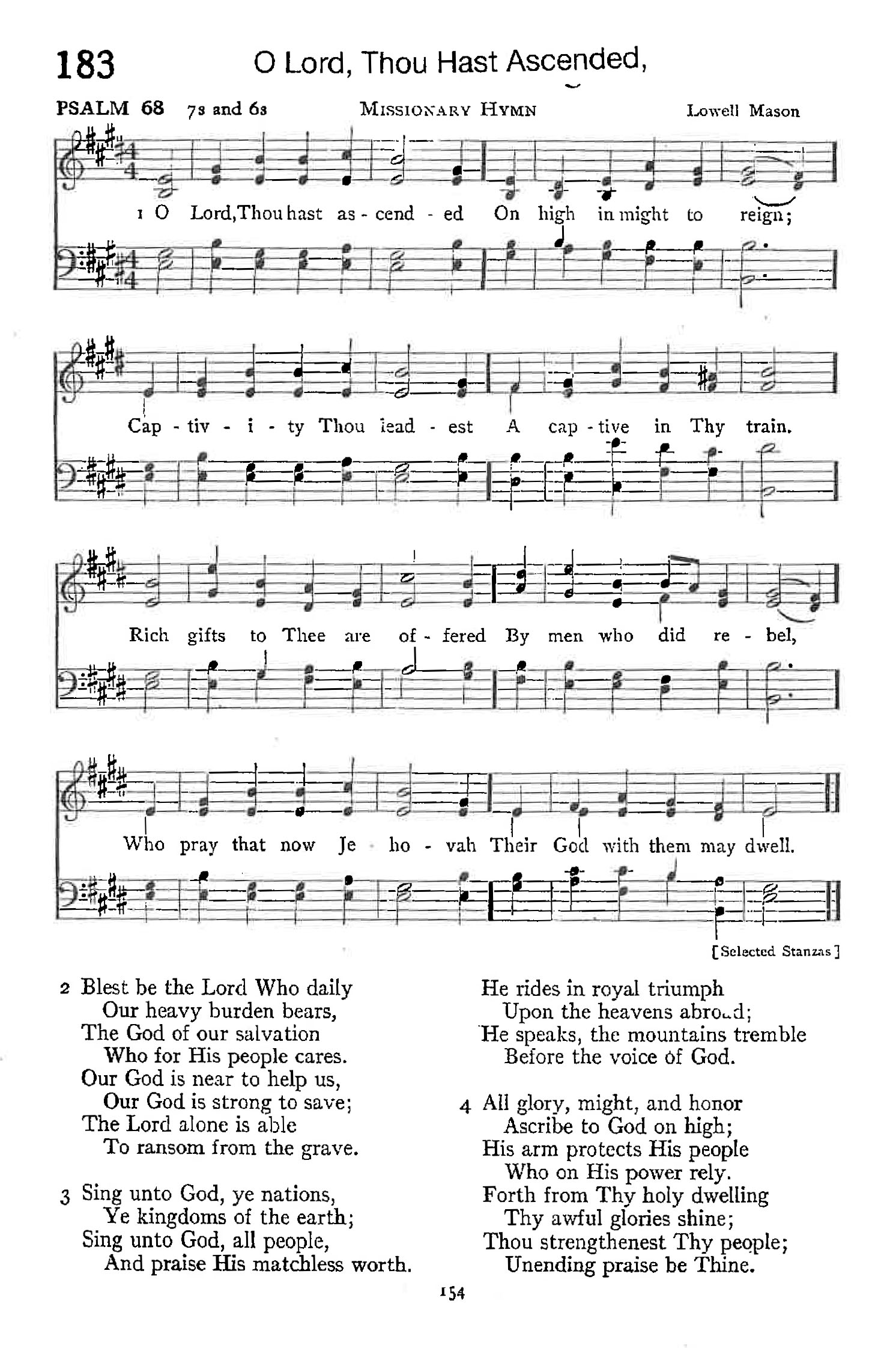 Psalm 68 - O Lord, Thou Hast Ascended