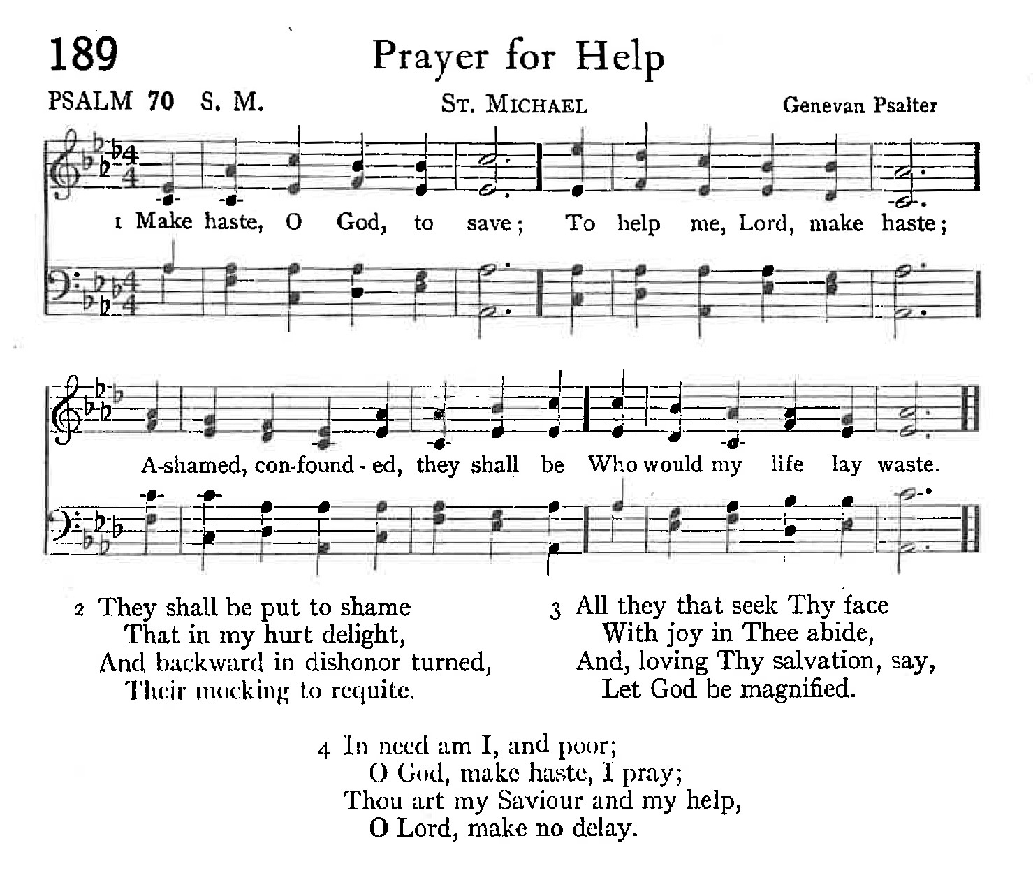 Psalm 70 - Prayer for Help