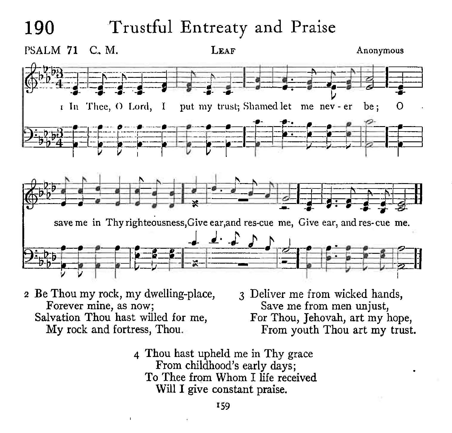 Psalm 71 - Trustful Entreaty and Praise