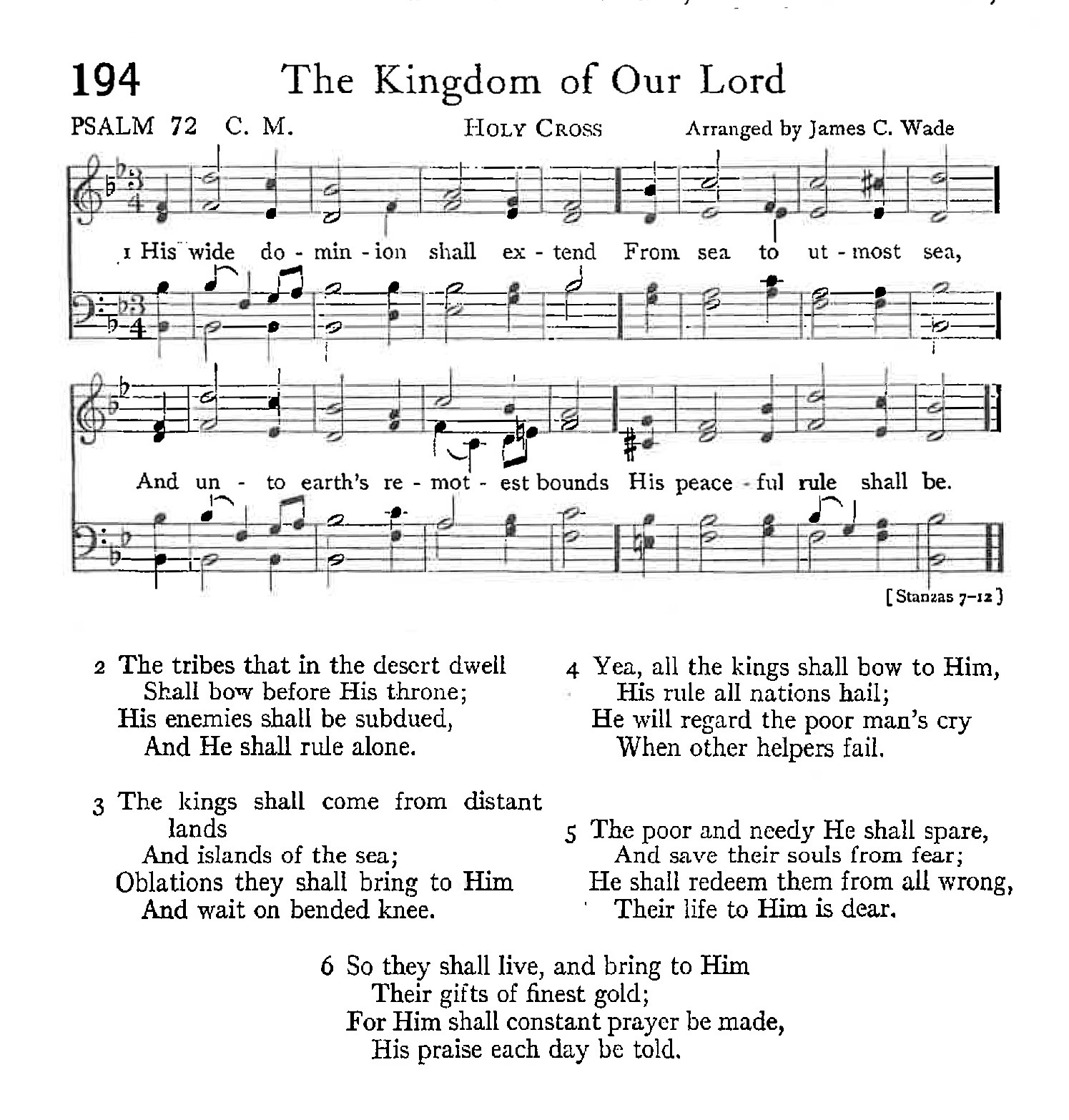 Psalm 72 - The Kingdom of Our Lord