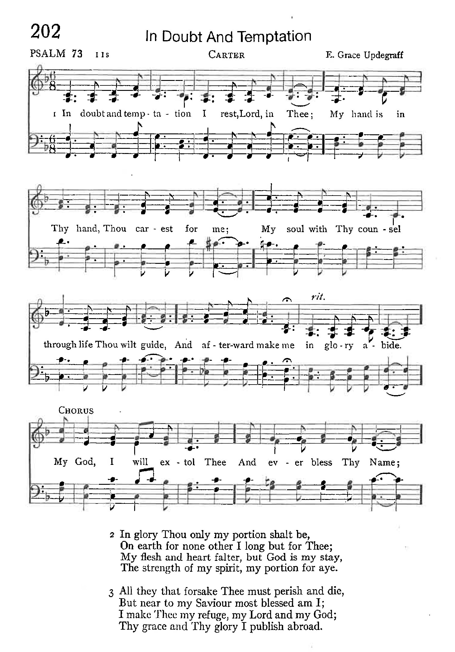 Psalm 73 - In Doubt And Temptation