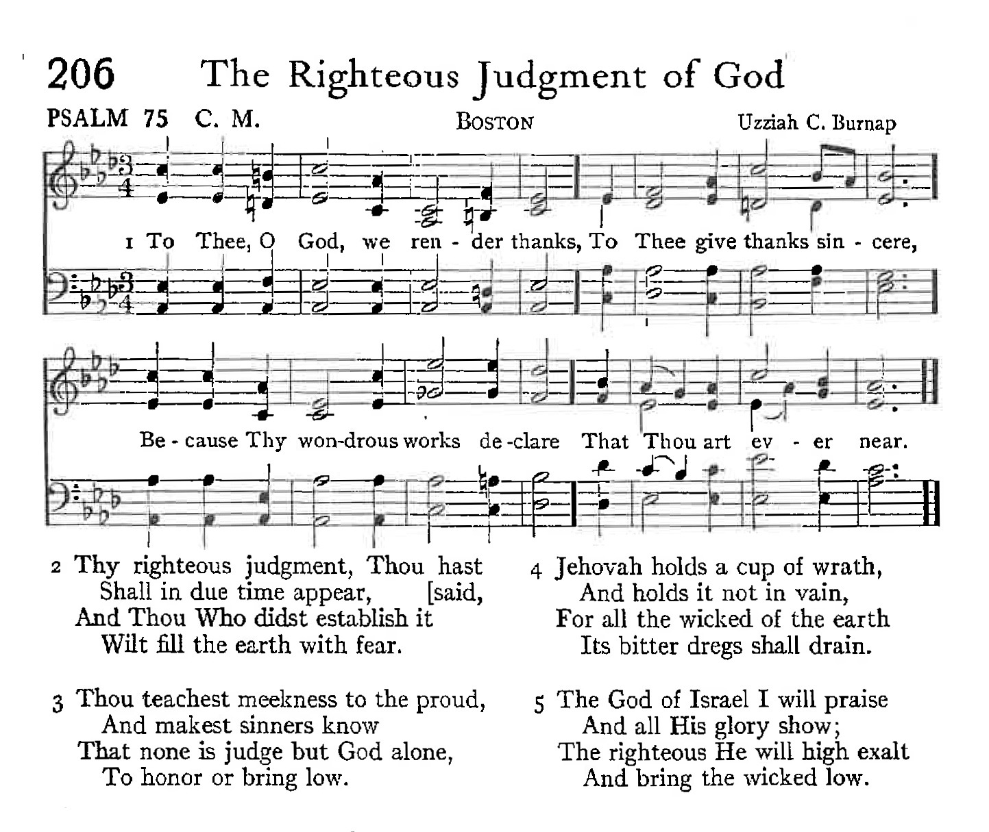 Psalm 75 - The Righteous Judgment of God