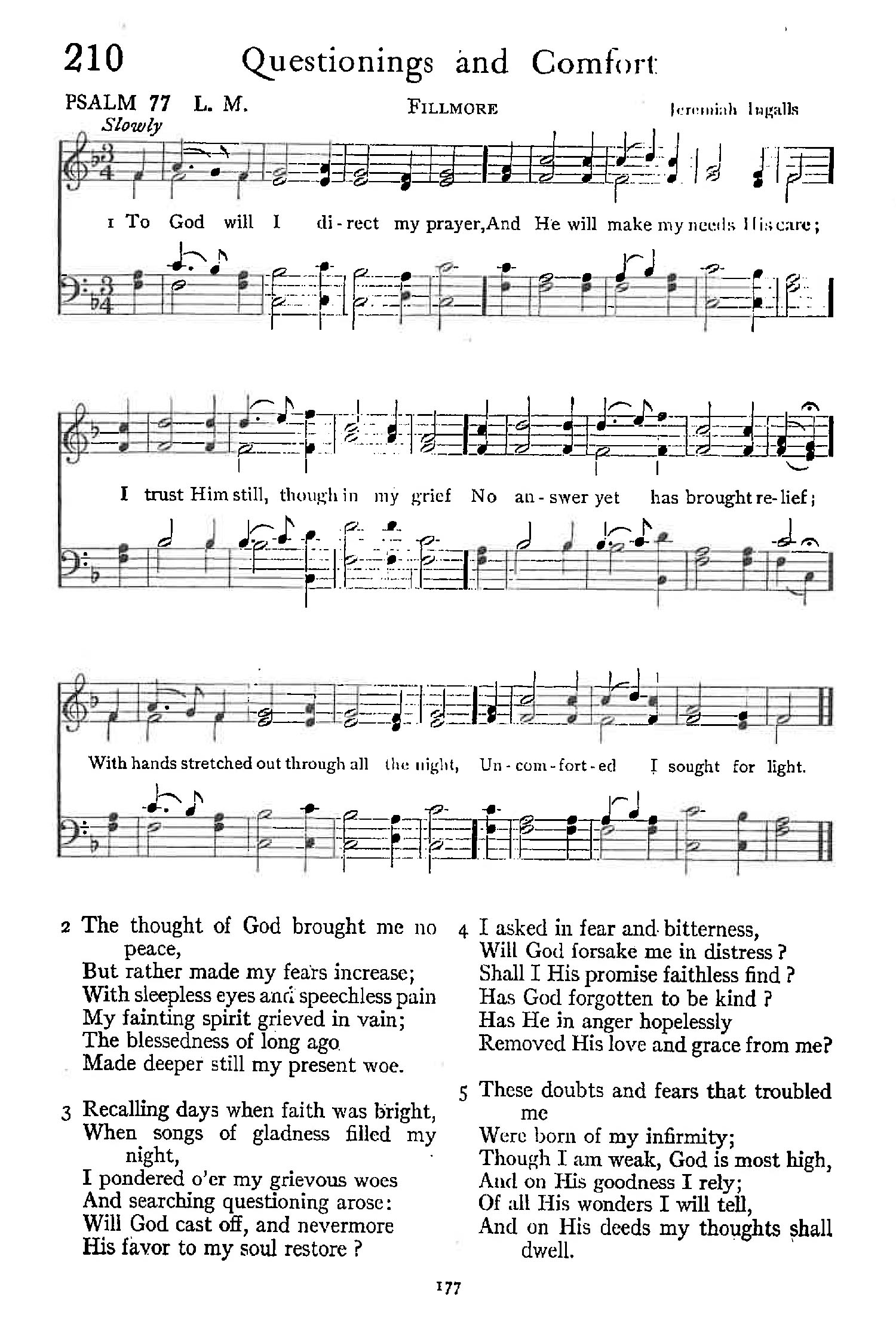 Psalm 77 - Questionings and Comfort